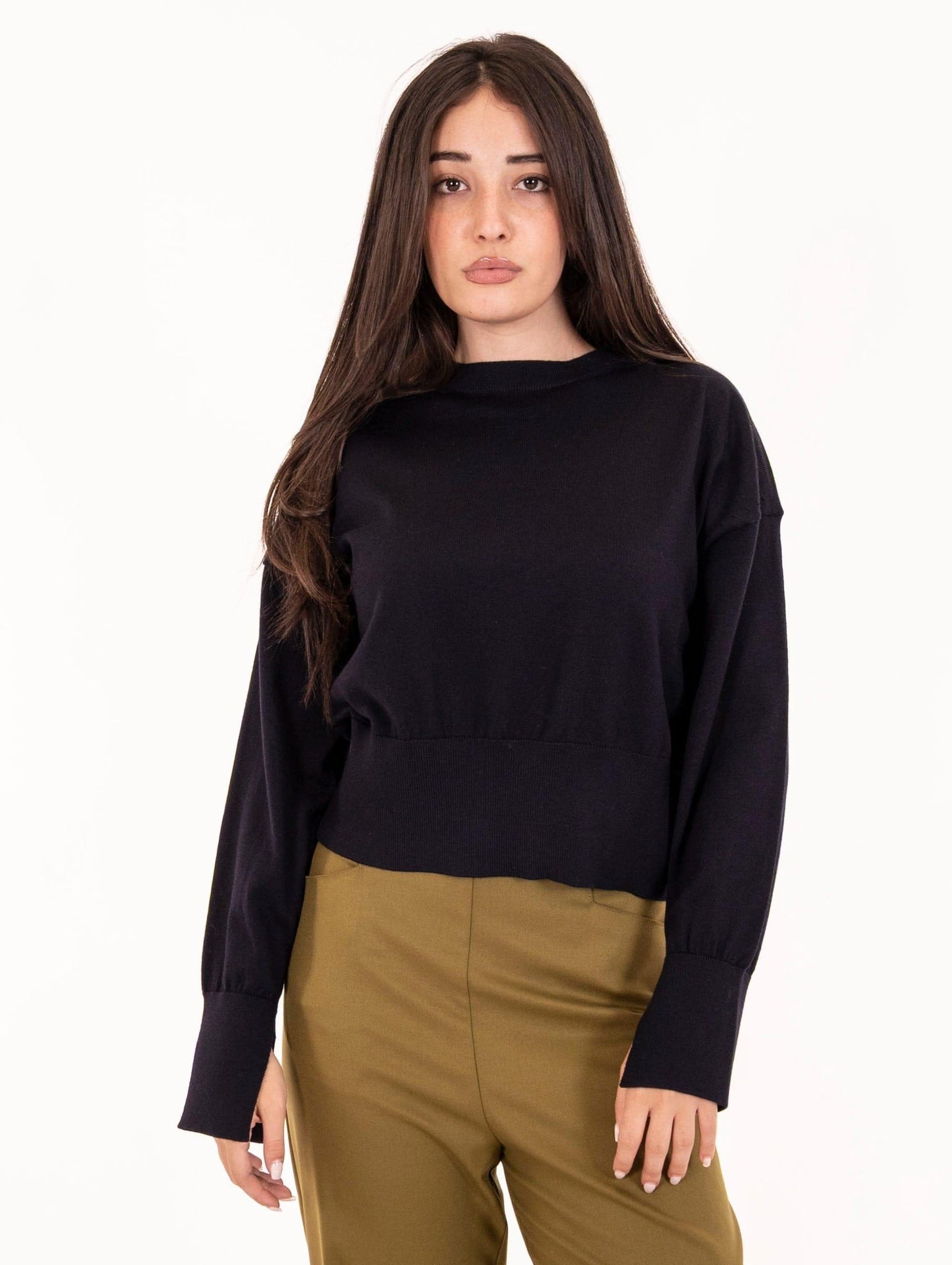 Maglia Daniele Fiesoli in Lana Merinos Extrafine Notte