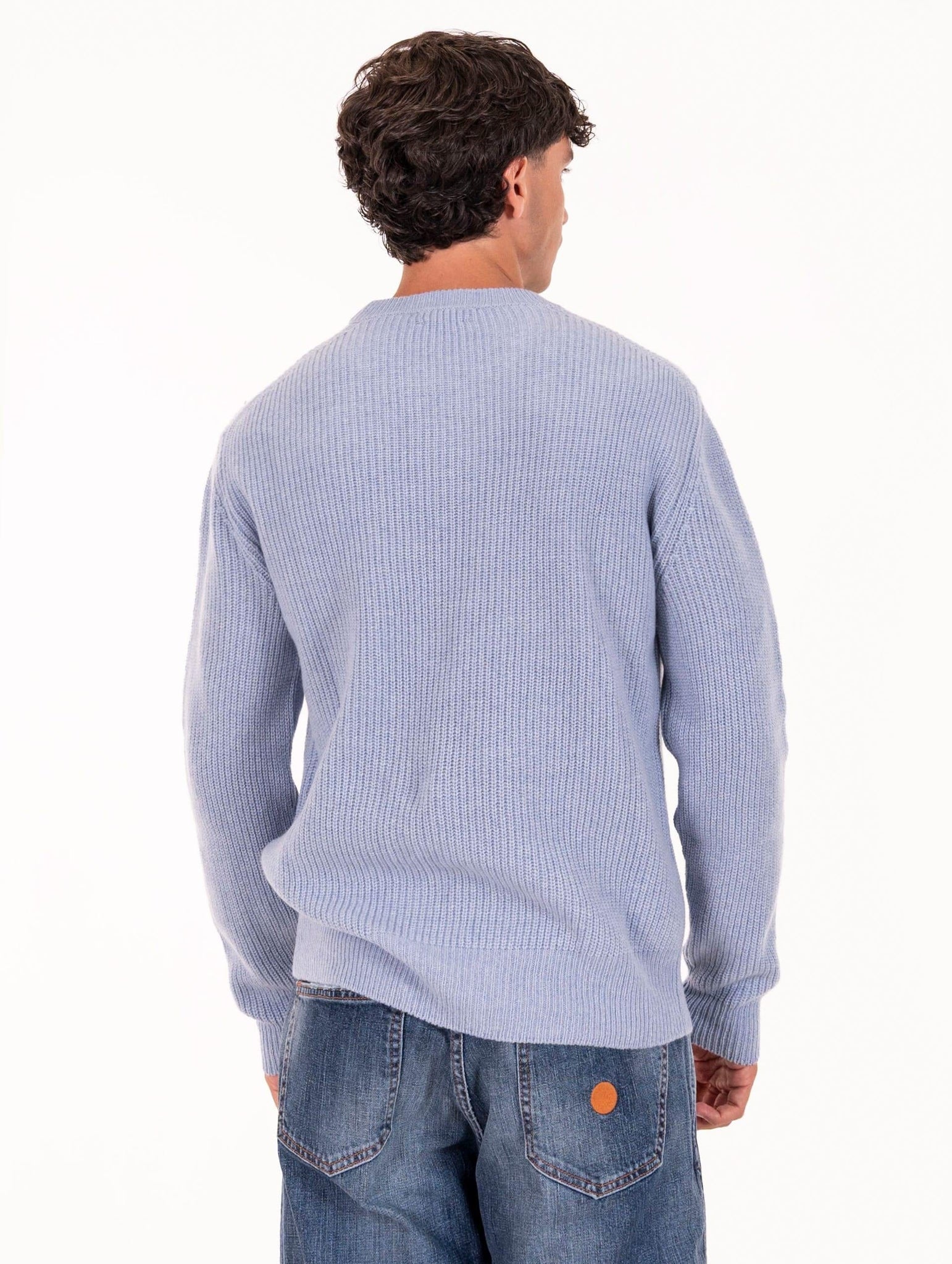 Maglia Girocollo Daniele Fiesoli  in Eco Cashmere Celeste