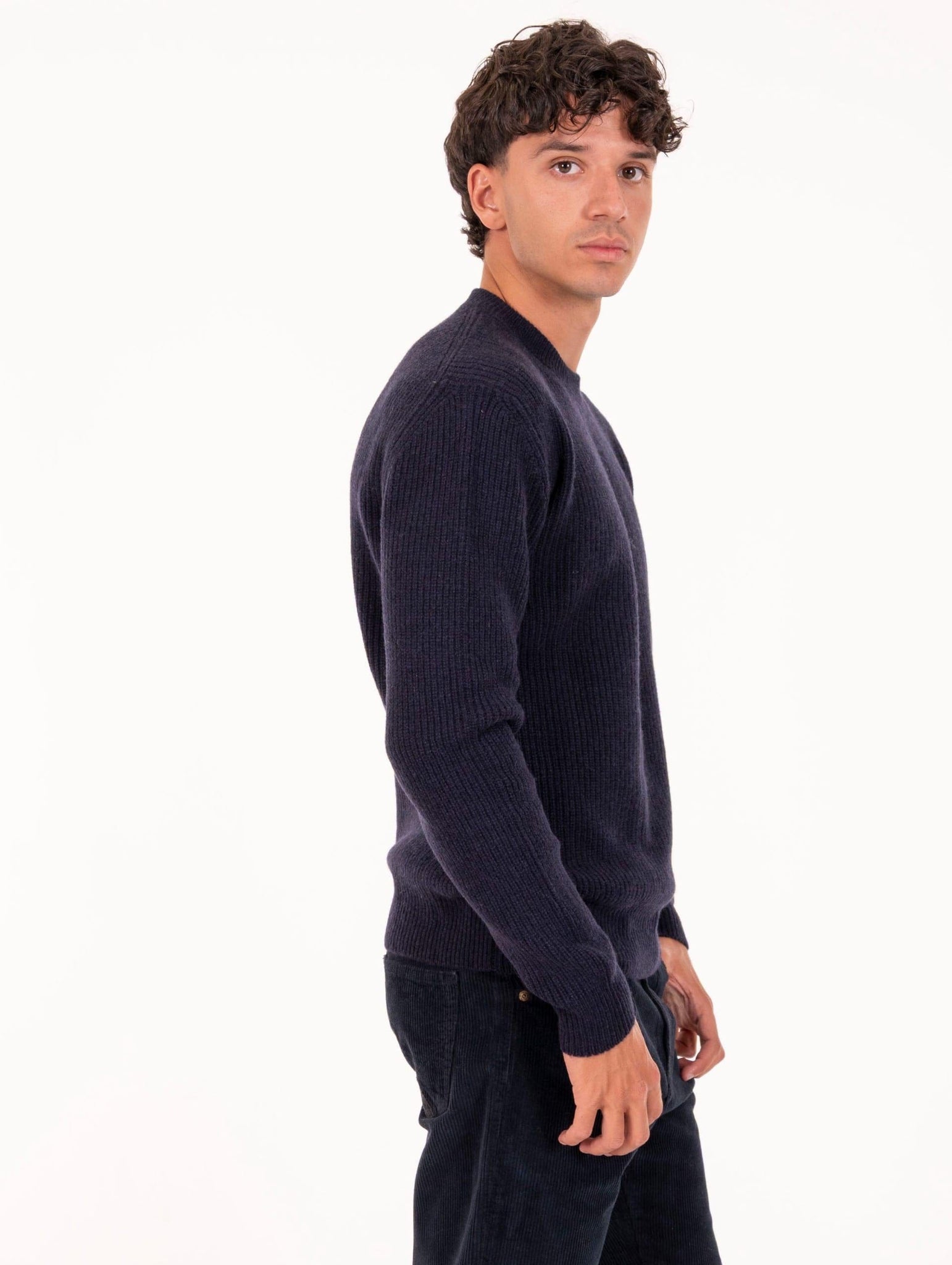 Maglia Girocollo Daniele Fiesoli  in Eco Cashmere Navy