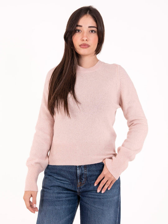 Maglia Girocollo Daniele Fiesoli in Lana Merino Extrafine Rosa