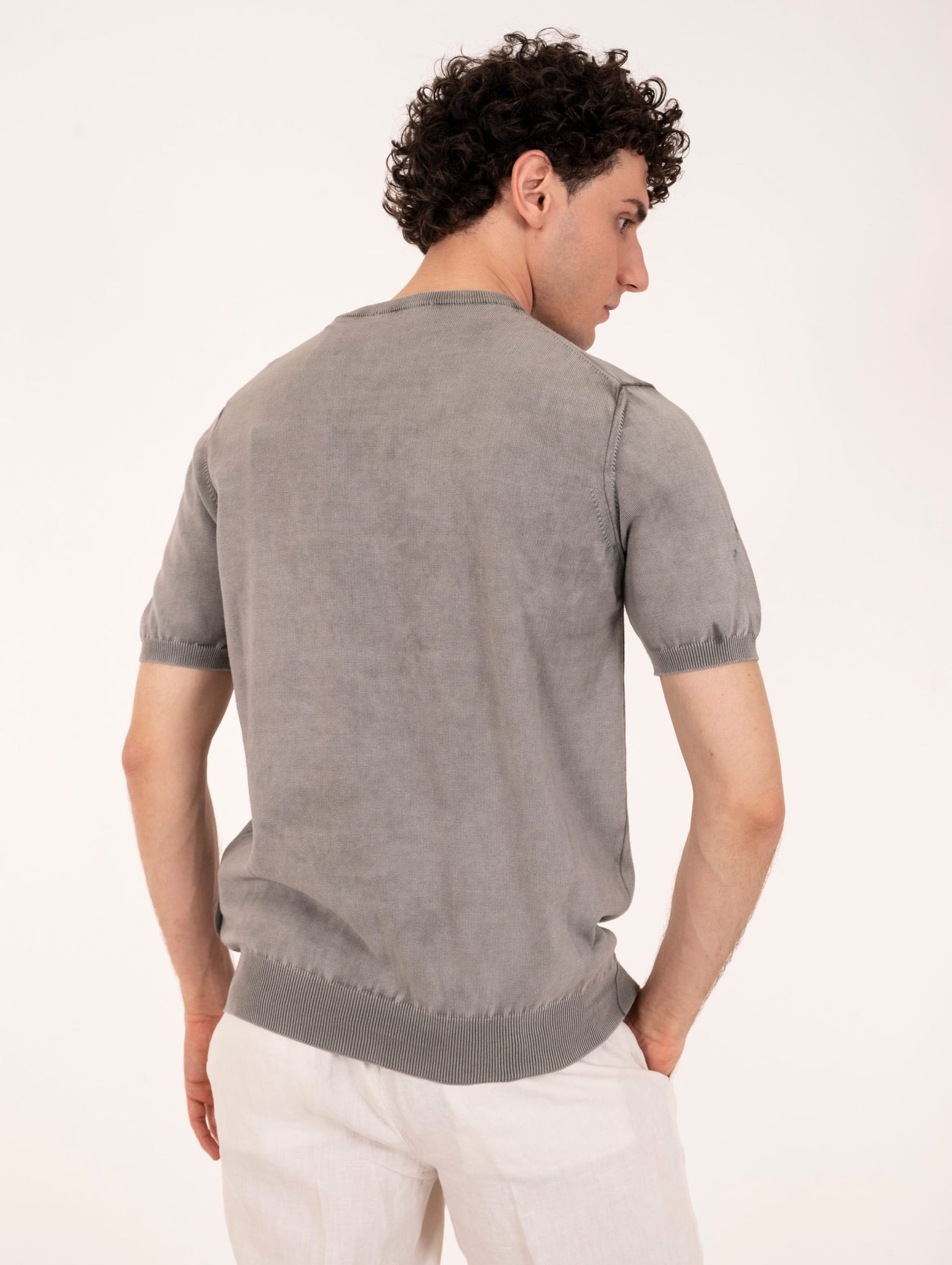 Maglia Girocollo M/M Alpha Studio in Cotone Salvia