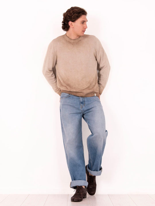 Maglia Luigi Gentile in Cotone Nocciola
