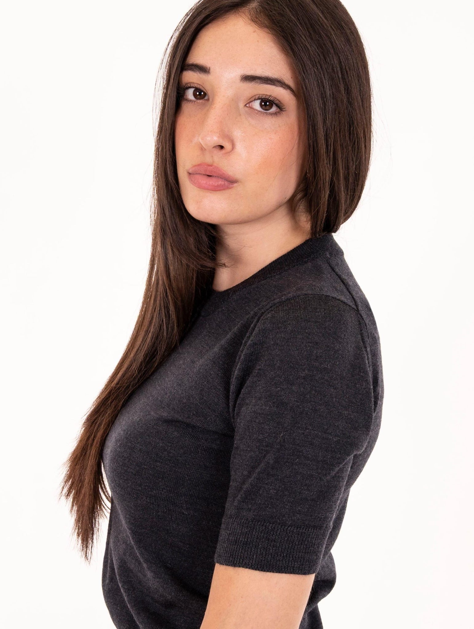 Maglia M/M Alpha Studio in Lana Merinos Antracite