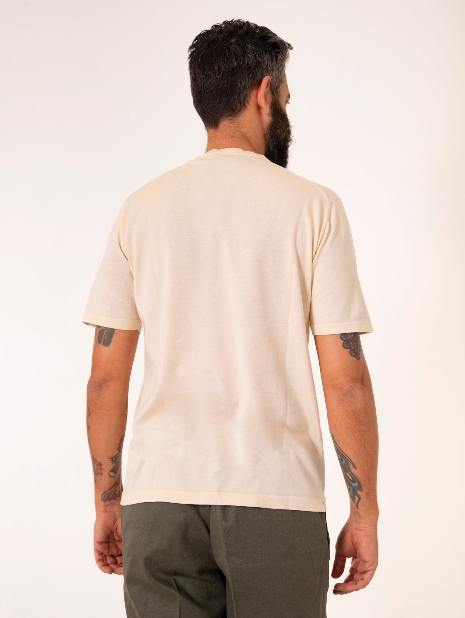 Maglia M/M Zanieri in Cotone Giza Bianco