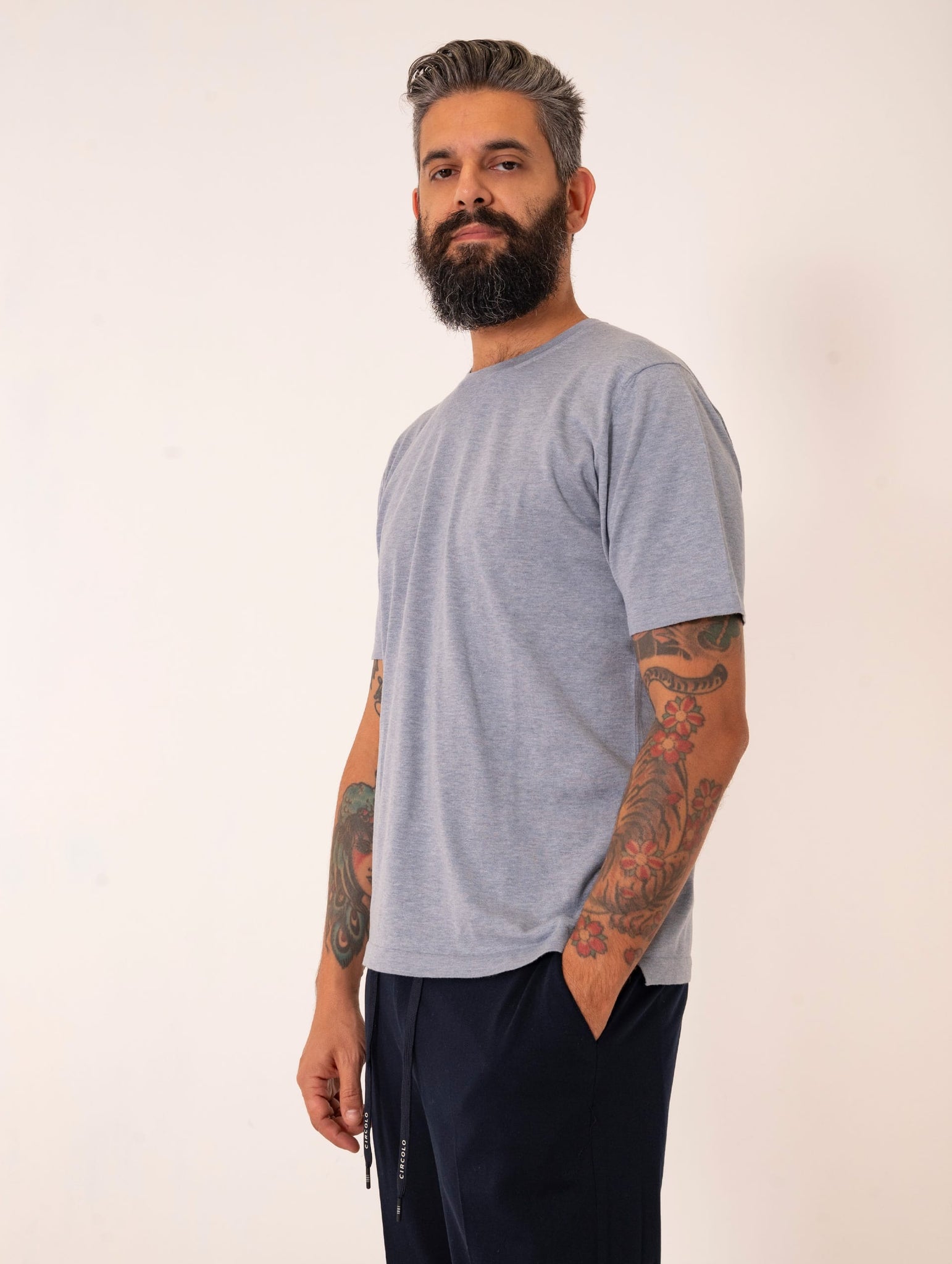 Maglia M/M Zanieri in Cotone Giza Chambray