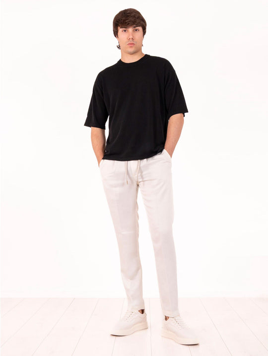 Maglia Roberto Collina in Cotone Nera