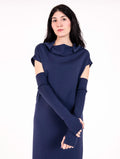 Alpha Studio Arm Warmers in Pure Blue Wool