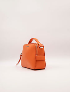 Mini Bag Chéri Vanity Orciani in Pelle Liscia Arancio