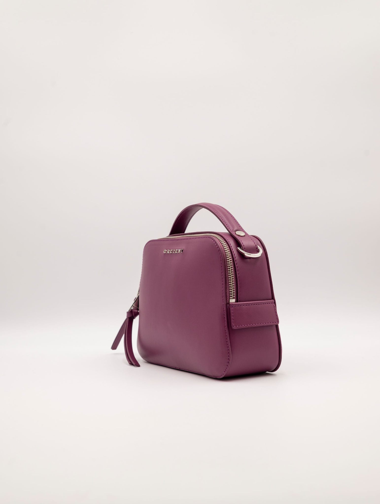 Mini Bag Chéri Vanity Orciani in Pelle Liscia Bordeaux