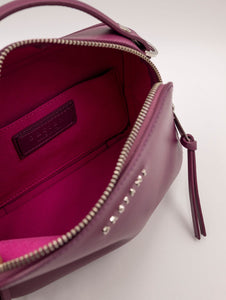 Mini Bag Chéri Vanity Orciani in Pelle Liscia Bordeaux