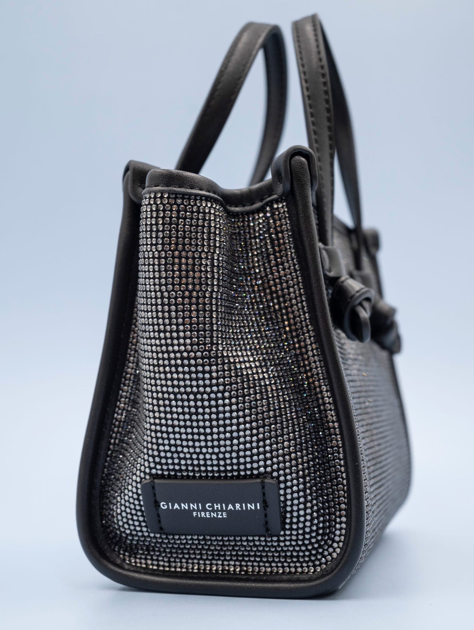 Mini Bag Miss Marcella Gianni Chiarini in Pelle e Strass Nera