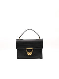 Black Hammered Leather Coccinelle Arlettis Minibag