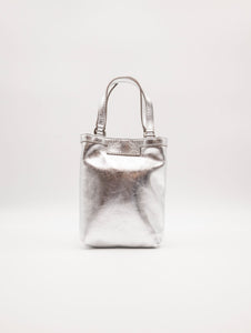 Minibag Camilla Gianni Chiarini in Pelle Laminata Argento