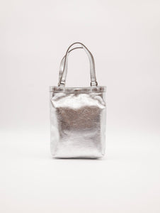 Minibag Camilla Gianni Chiarini in Pelle Laminata Argento