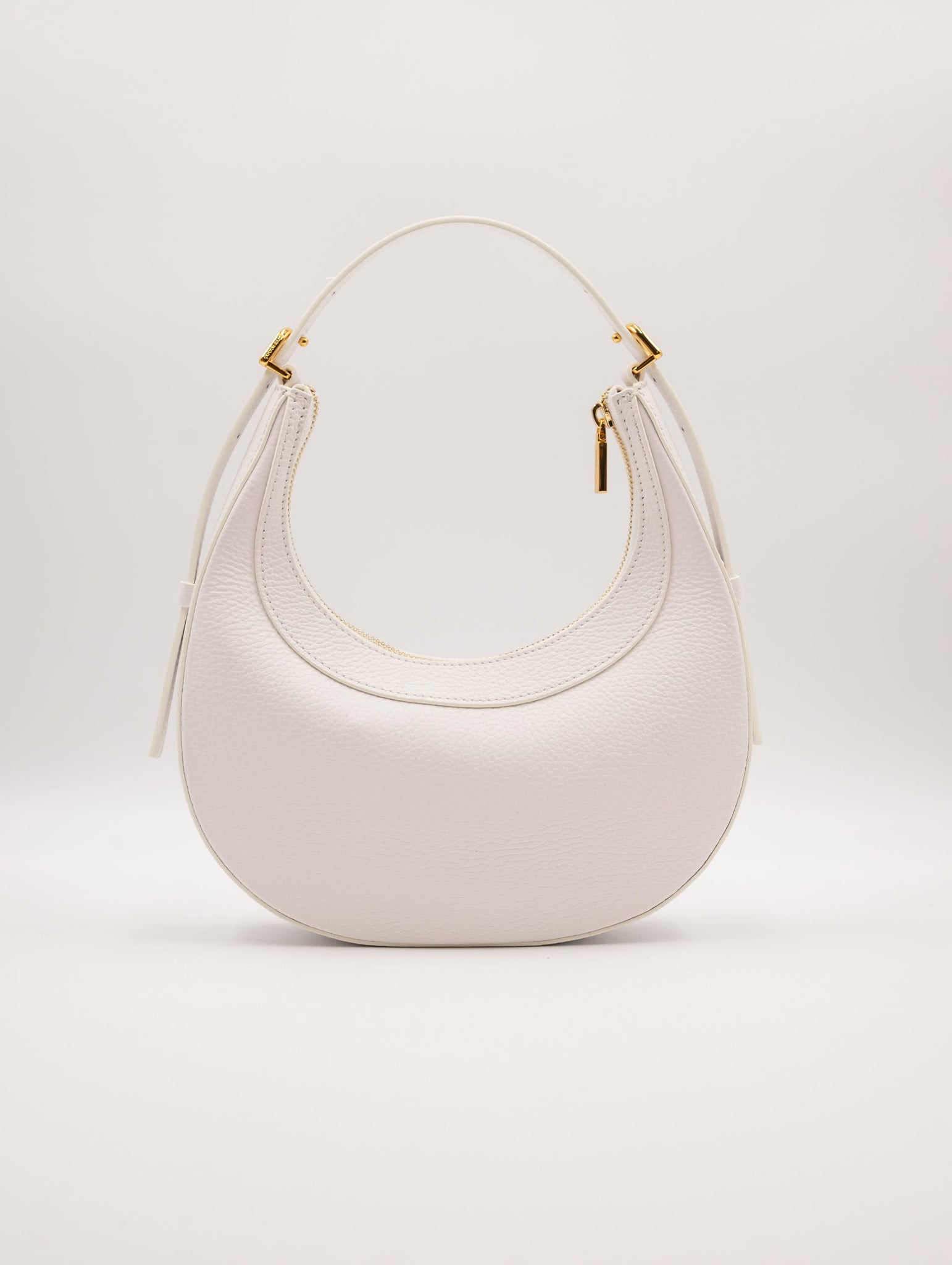 Minibag Coccinelle Whisper in Pelle Martellata Bianca