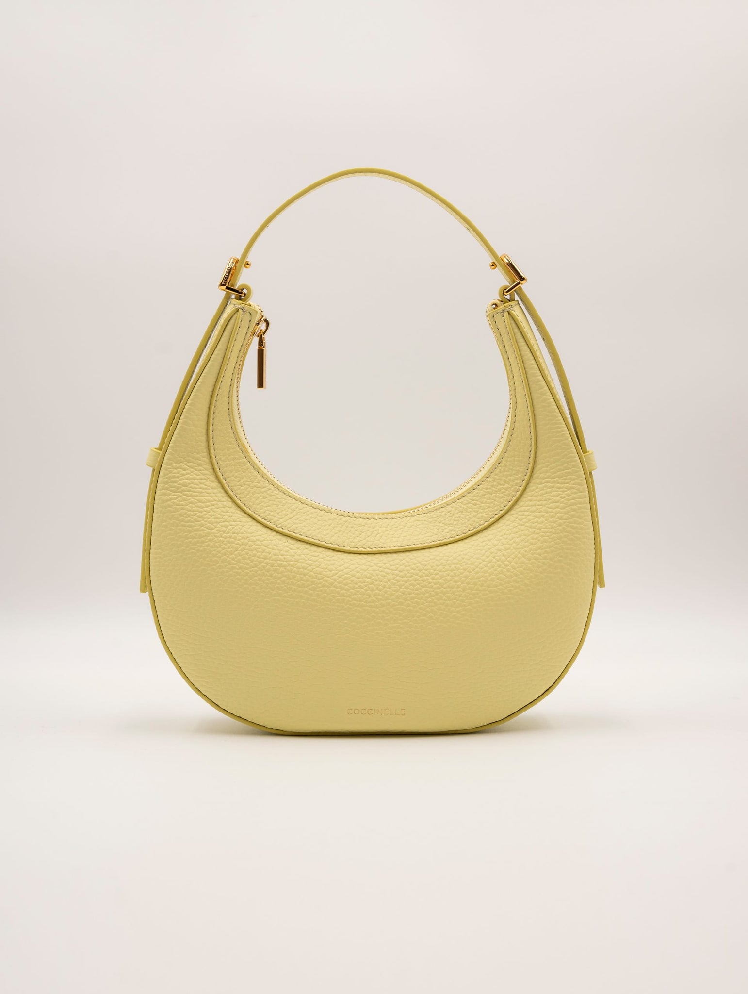 Minibag Coccinelle Whisper in Pelle Martellata Giallo