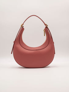 Minibag Coccinelle Whisper in Pelle Martellata Mattone