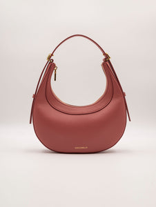 Minibag Coccinelle Whisper in Pelle Martellata Mattone