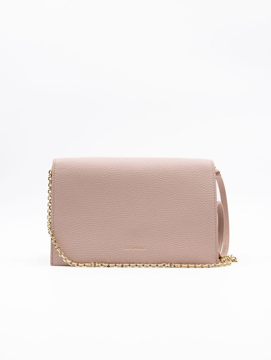 Minibag Dandy Coccinelle in Pebbled Leather Pink