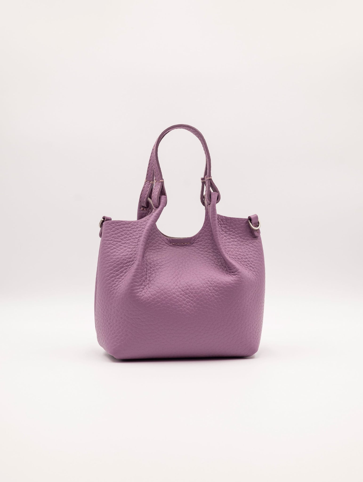 Minibag Dua Gianni Chiarini in Pelle Martellata Viola