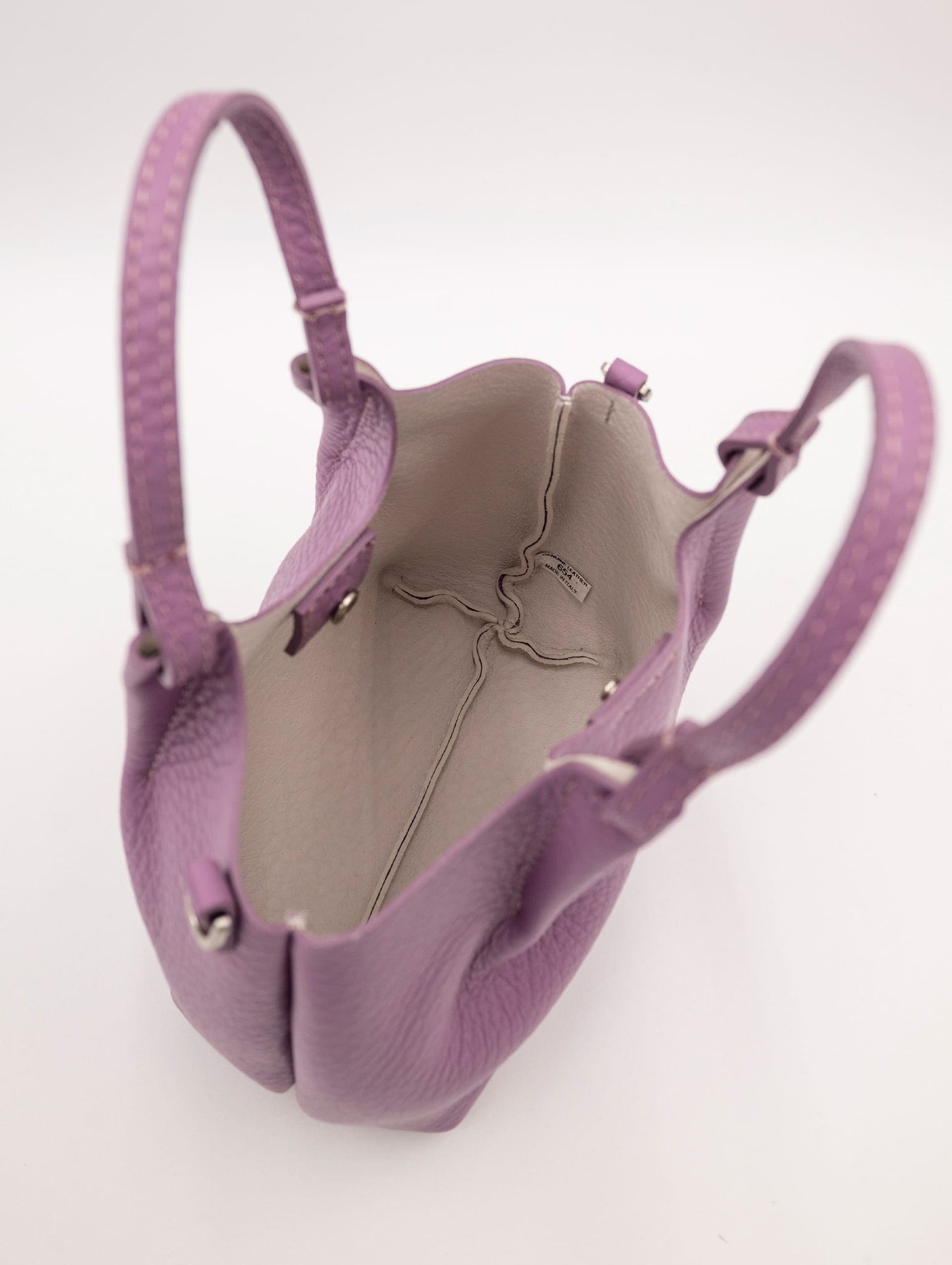 Minibag Dua Gianni Chiarini in Pelle Martellata Viola