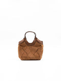 Minibag Dua Gianni Chiarini in Suede Caramello
