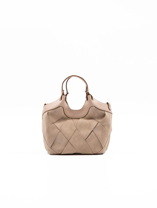 Minibag Dua Gianni Chiarini in Suede Nude