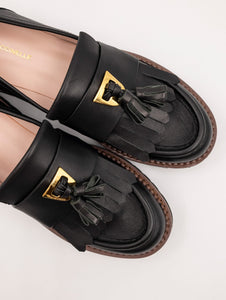 Mocassino Beat Coccinelle in Pelle Nero