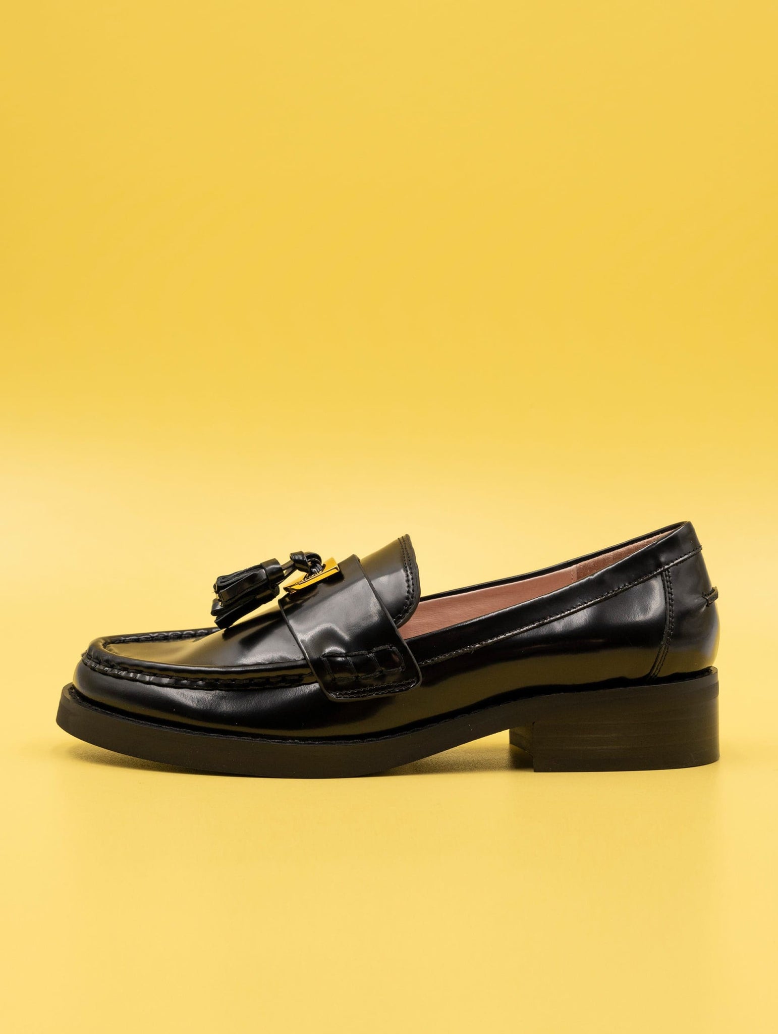 Mocassino Beat Shiny Coccinelle in Pelle Nero Lucido