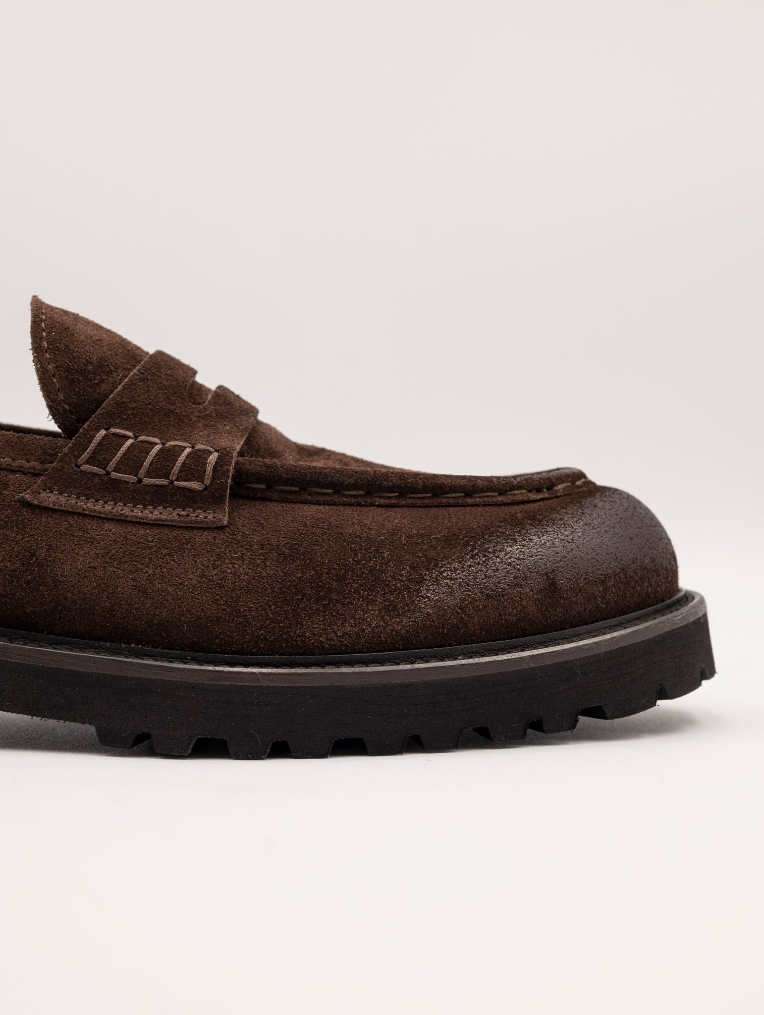 Mocassino Four Stroke in Suede Marrone