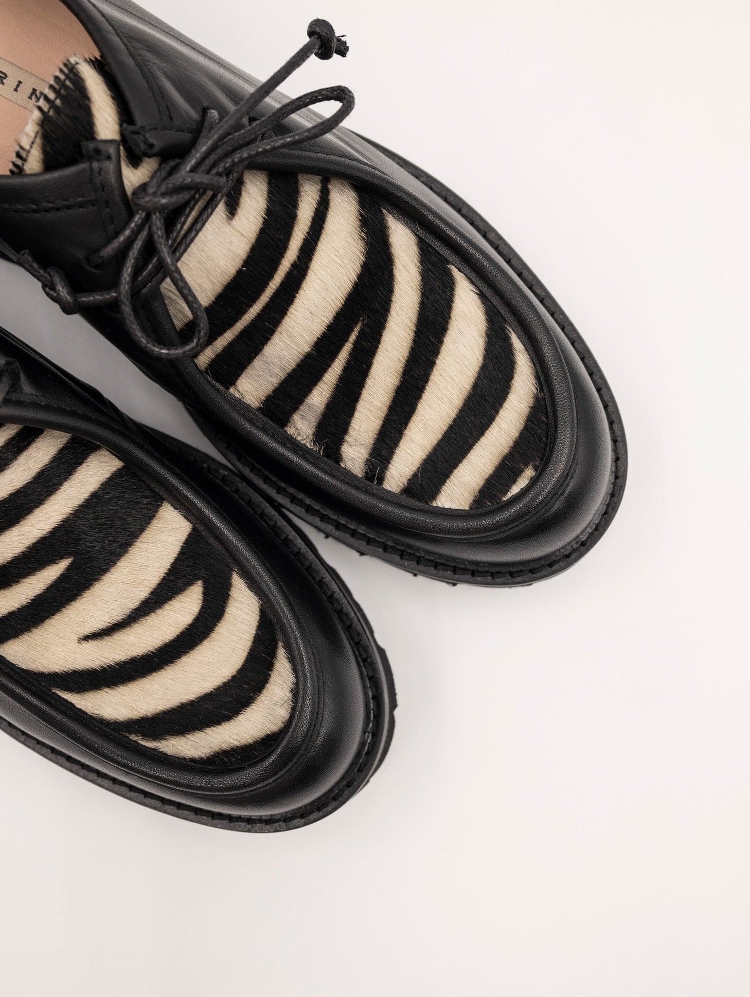 Mocassino Zebra Chiarini Bologna in Pelle Nero e Bianco