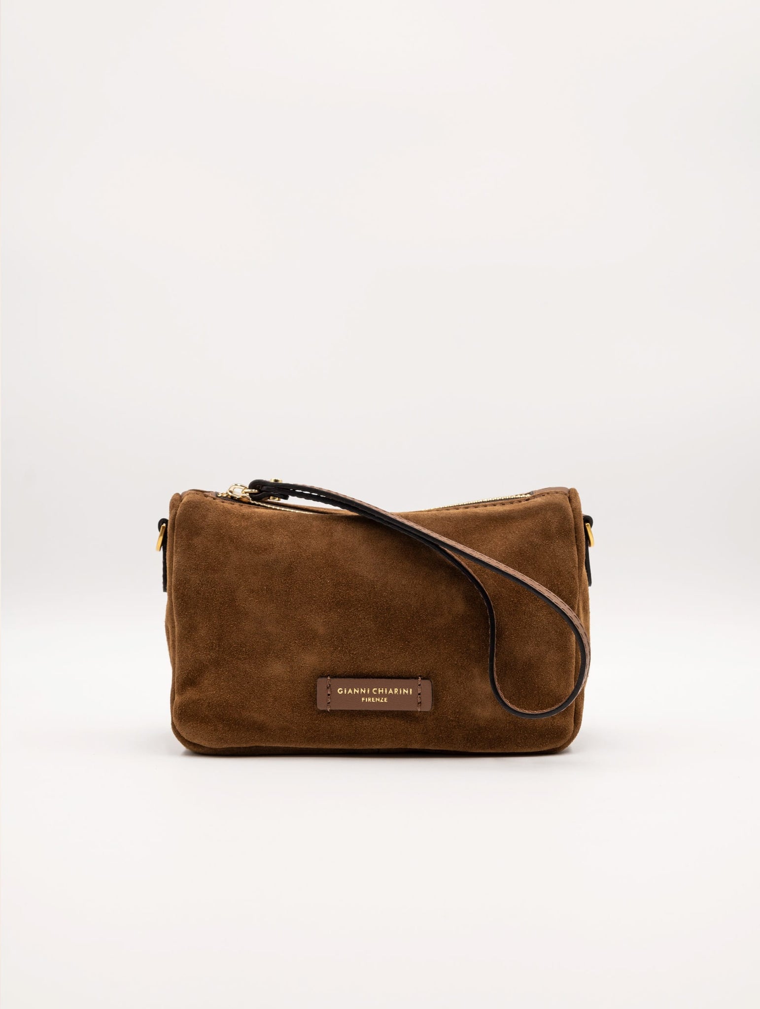 Nora Pouch Gianni Chiarini in Suede Cognac