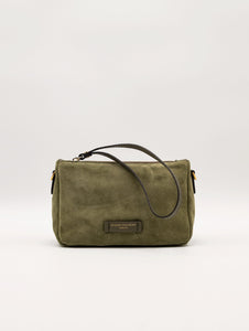 Nora Pouch Gianni Chiarini in Suede Verde Militare