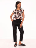 Pantalone Alessia Santi in Cotone Nero