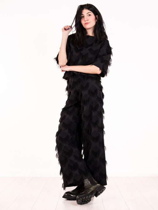 Pantalone Alpha Studio Fil Coupè Nero