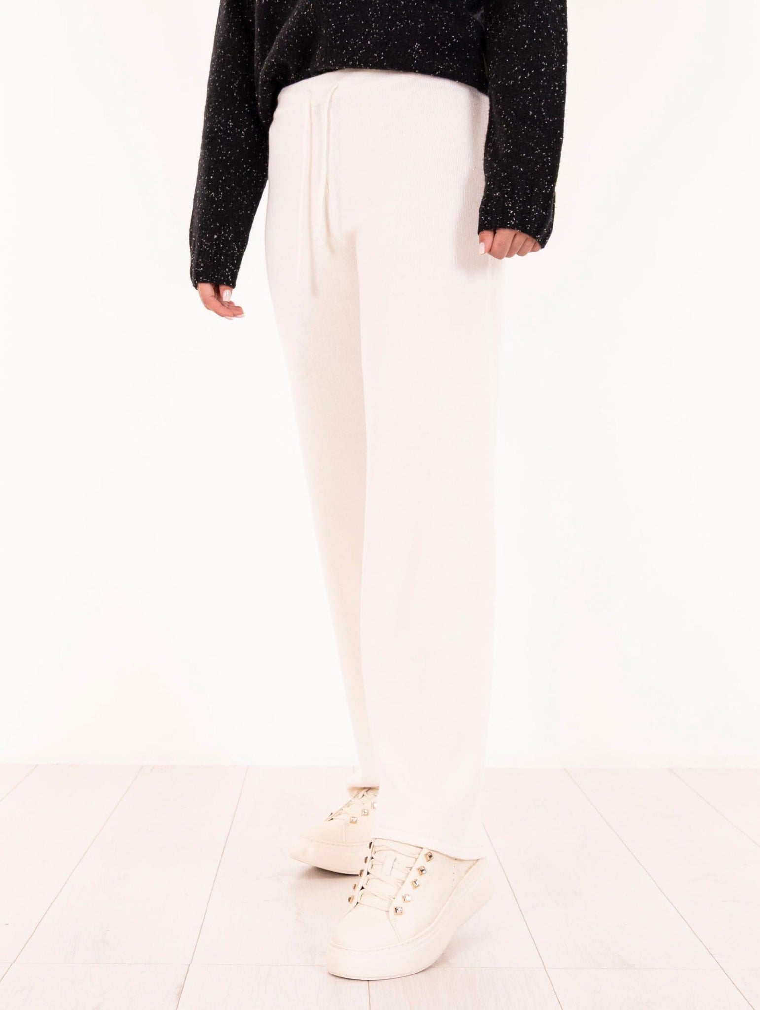 Pantalone Alpha Studio in Pura Lana Geelong Latte