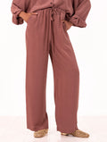 Alysi Pure Silk Blush Trousers