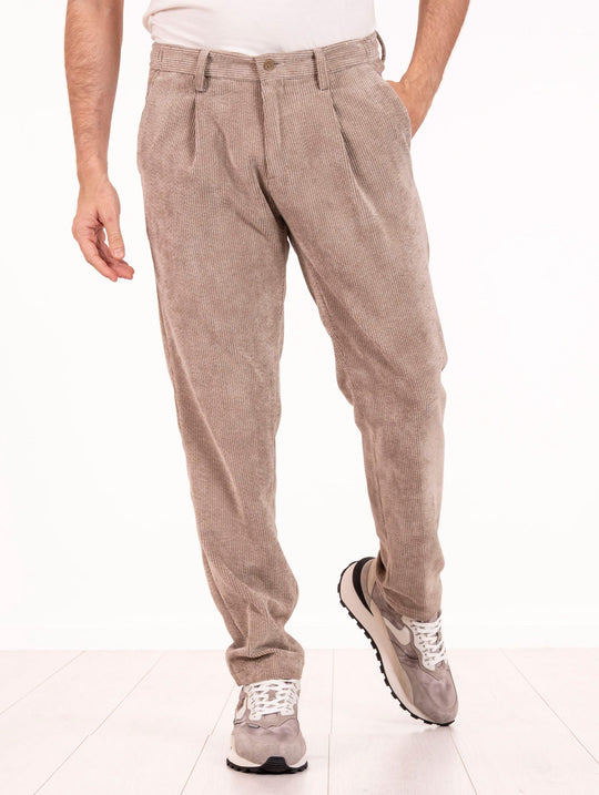 Pantalone AT.P.CO. in Velluto a Costine Sabbia