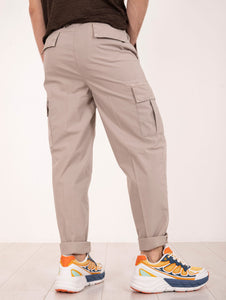 Pantalone Cargo L.B.M. 1911 in Cotone Stretch Beige