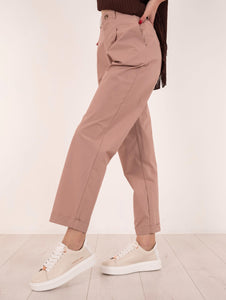 Pantalone Chino J Cube in Cotone Elasticizzato Rosa