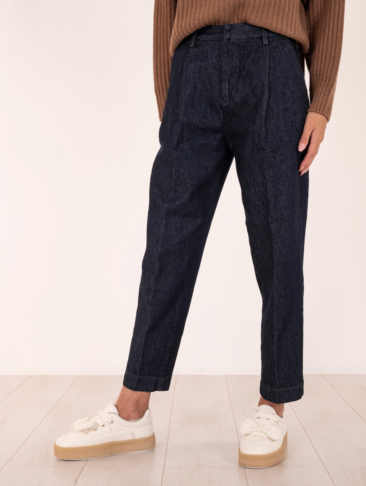 Pantalone Chino Maemi Roy Roger's in Denim Blu