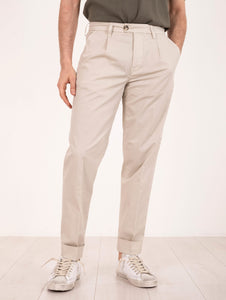 Pantalone Chino Re-Hash Santos in Cotone Beige