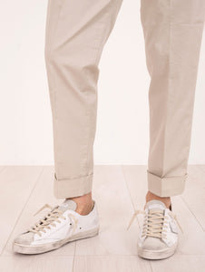 Pantalone Chino Re-Hash Santos in Cotone Beige