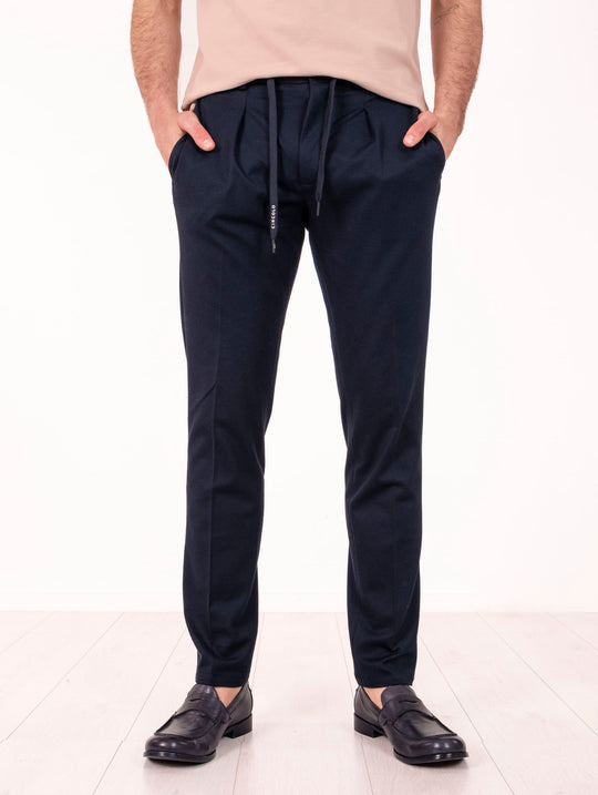 Pantalone Circolo 1901 in Cotone Piquet Navy