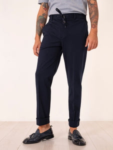 Pantalone Circolo 1901 in Cotone Piquet Navy