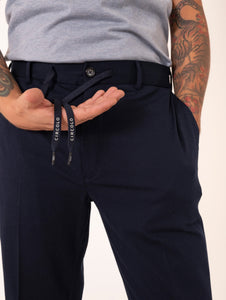 Pantalone Circolo 1901 in Cotone Piquet Navy