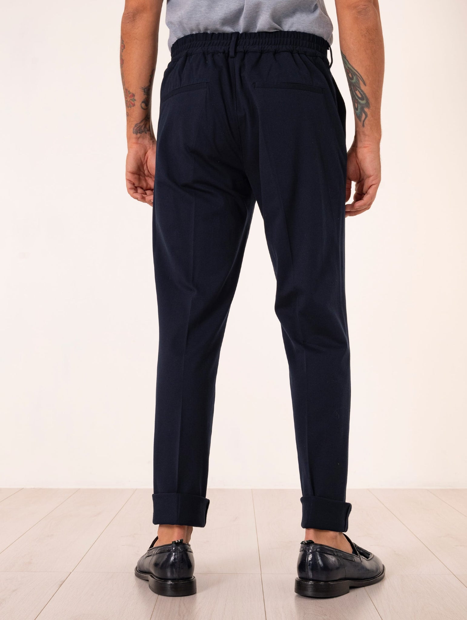 Pantalone Circolo 1901 in Cotone Piquet Navy