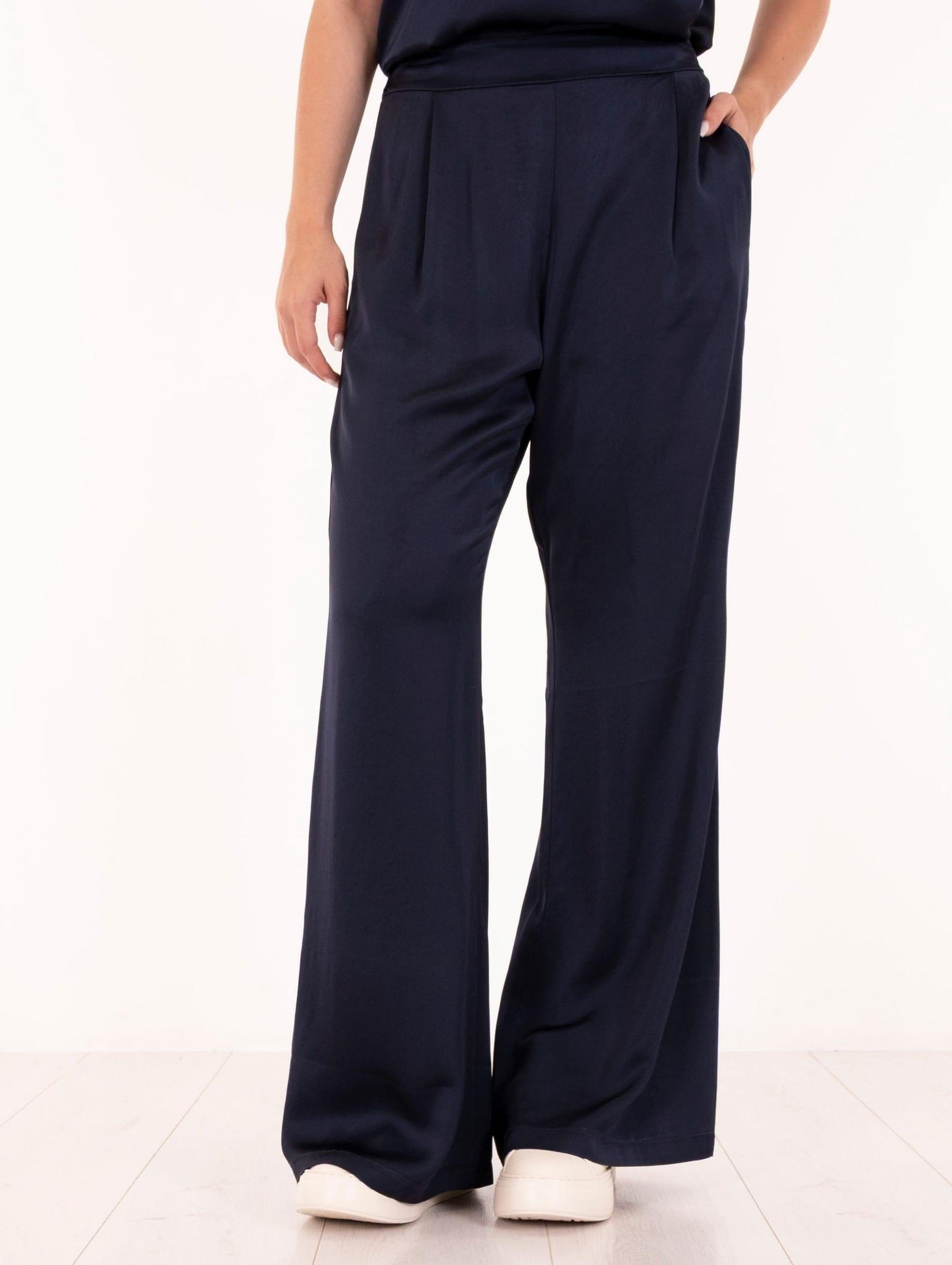 Pantalone Daniele Fiesoli in Viscosa Blu