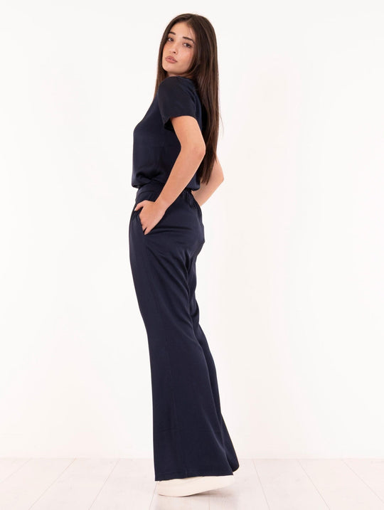 Hose Daniele Fiesoli aus Viskose Blau