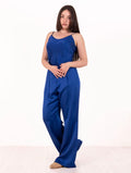 Pantalone Daniele Fiesoli in Viscosa Stretch Bluette